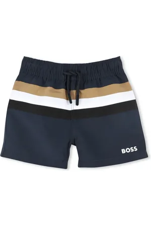 HUGO BOSS Shorts de playa con rayas estampadas