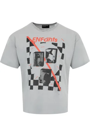 ENFANTS RICHES DEPRIMES Playera con motivo de cuadros