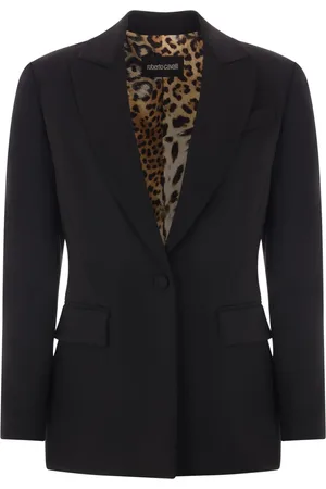 Roberto Cavalli Blazer texturizado con botones