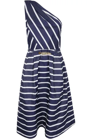 Ralph Lauren Vestido midi con motivo de rayas