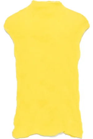 Issey Miyake Top con diseño retorcido