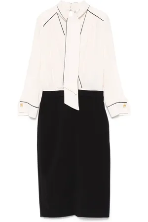 Elisabetta Franchi Vestido midi de georgette