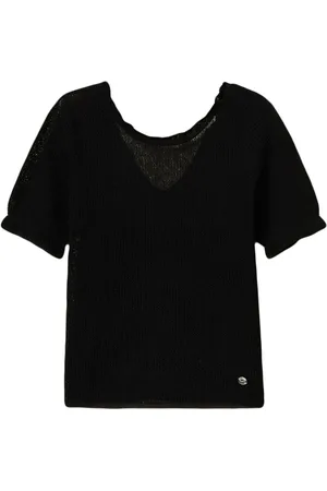 Twin-Set Top con motivo floral en jacquard