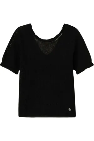Twin-Set Top con motivo floral en jacquard