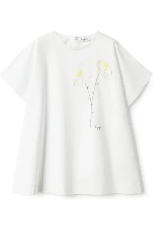 Il gufo Vestido con bordado floral