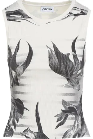 Jean Paul Gaultier Top con estampado floral