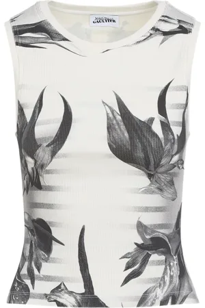 Jean Paul Gaultier Top con estampado floral