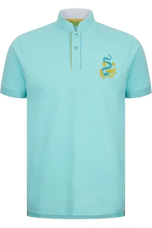 SHANGHAI TANG Playera tipo polo con dragón bordado