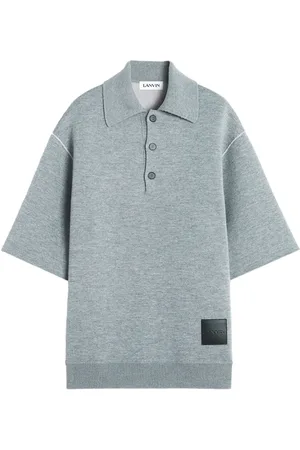 Lanvin Playera tipo polo con parche del logo