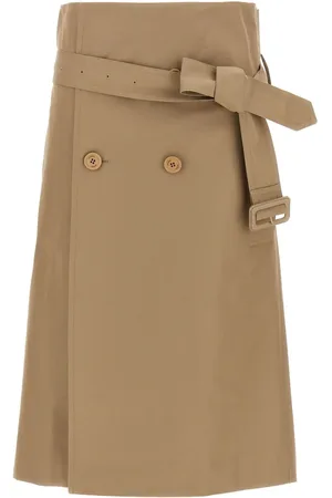 Vetements Falda midi de algodón