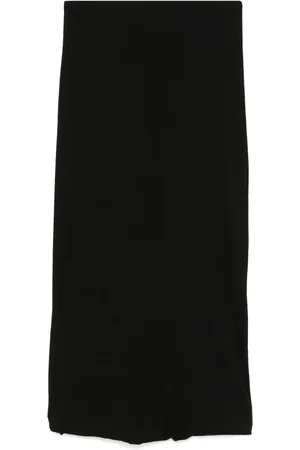 Jil Sander Falda midi de crepé