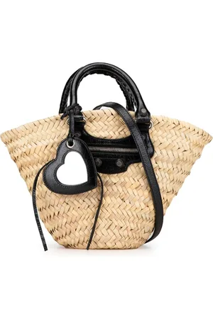 Balenciaga Bolsa satchel Small Raffia Le Cagole Panier Basket Bag 2000-2024