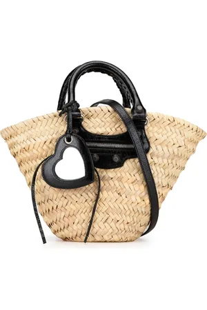 Balenciaga Bolsa satchel Small Raffia Le Cagole Panier Basket Bag 2000-2024