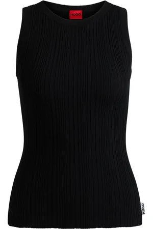 HUGO BOSS Camiseta tejida de canalé