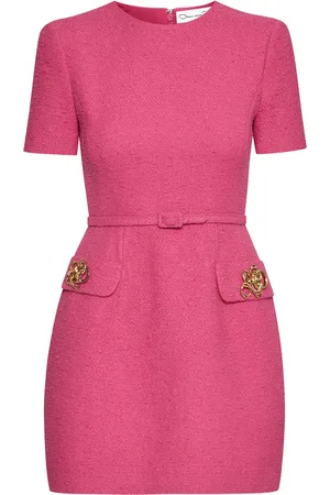 Oscar de la Renta Vestido corto de tweed