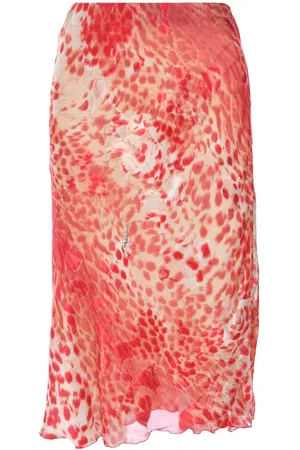 Roberto Cavalli Falda con animal print