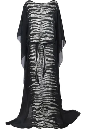 Roberto Cavalli Vestido largo con animal print