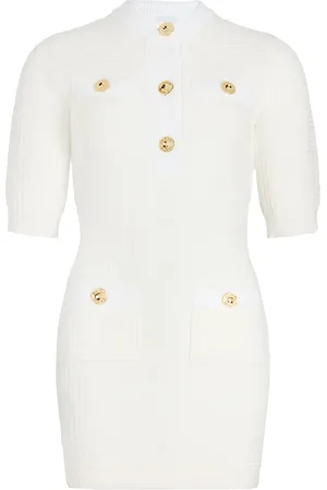 Patou Vestido corto de tejido waffle