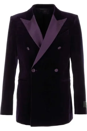 Givenchy Blazer de terciopelo con doble botonadura