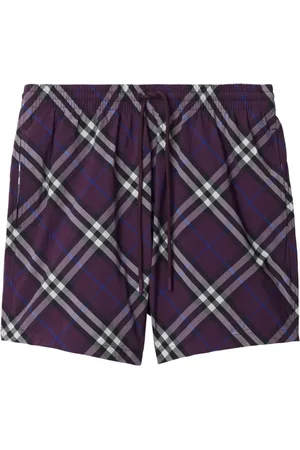 Burberry Shorts de playa con estampado de cuadros