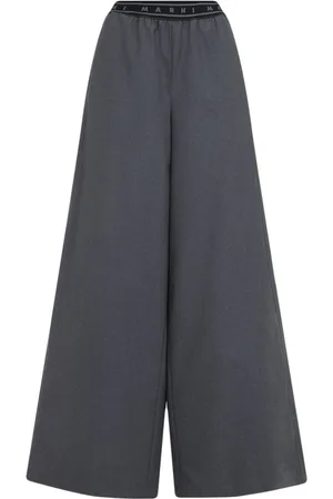 Marni Pantalones con franja del logo