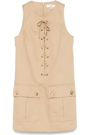 Chloé Vestido corto con agujetas