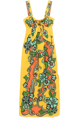 ALÉMAIS Vestido midi Flame
