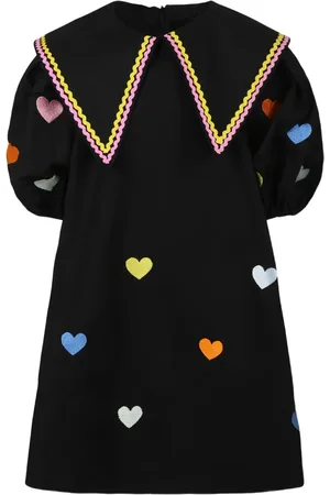 Pangolini Kids Vestido con corazones estampados