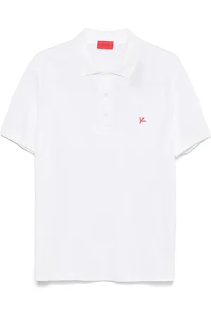 ISAIA Playera tipo polo con logo bordado