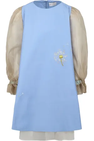 Pangolini Kids Vestido con bordado floral