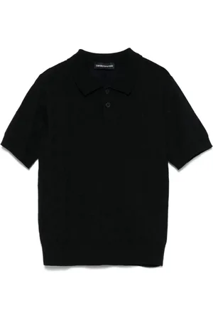 Emporio Armani Playera tipo polo con logo en jacquard