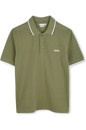 HUGO BOSS Playera tipo polo con logo estampado