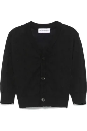 Emporio Armani Cárdigan con logo en jacquard
