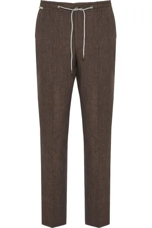 corneliani Pantalones con cordones en la pretina