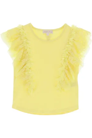 Angels Face Playera con detalle de volantes