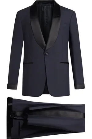 Tom Ford Traje con ribete satinado