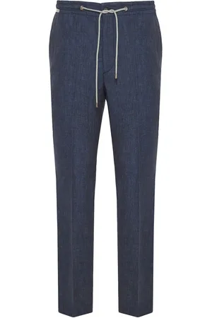 corneliani Pantalones con cordones en la pretina