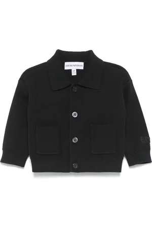 Emporio Armani Cárdigan con logo bordado