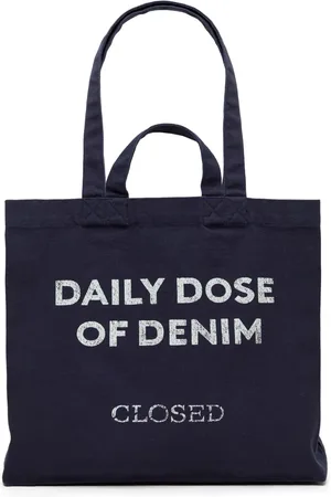 Closed Tote con eslogan estampado