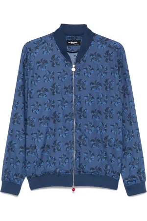 Kiton Chamarra bomber con estampado floral