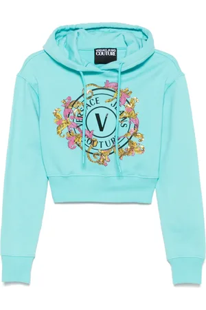VERSACE Hoodie con logo estampado