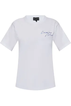 Emporio Armani Playera con logo bordado