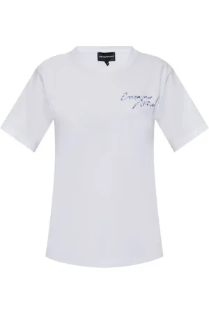 Emporio Armani Playera con logo bordado