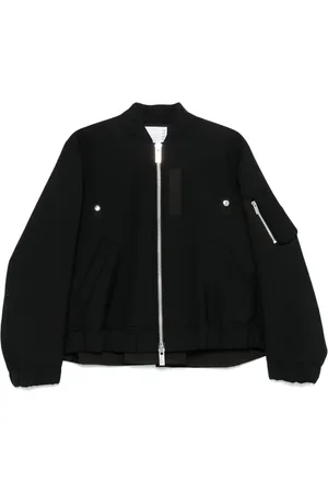 SACAI Chamarra bomber con pliegues invertidos