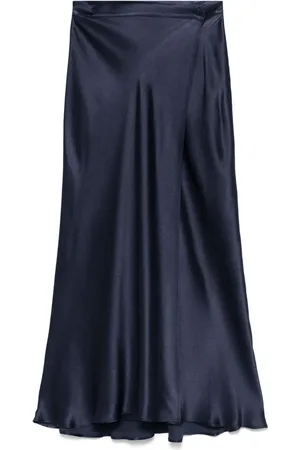 SEMICOUTURE Falda larga con efecto satinado