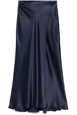 SEMICOUTURE Falda larga con efecto satinado