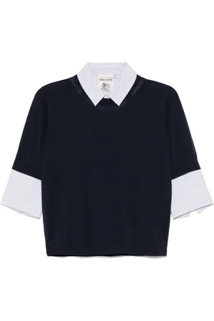 SEMICOUTURE Top de lana virgen