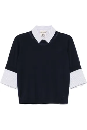 SEMICOUTURE Top de lana virgen