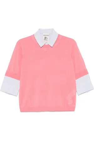 SEMICOUTURE Top con logo bordado