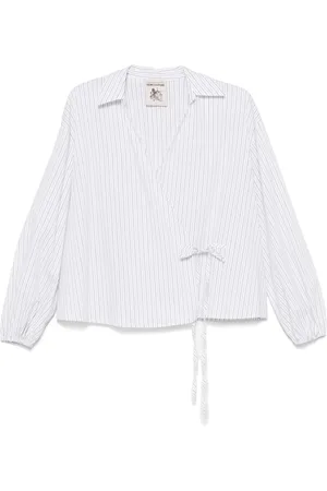 SEMICOUTURE Blusa con rayas estampadas
